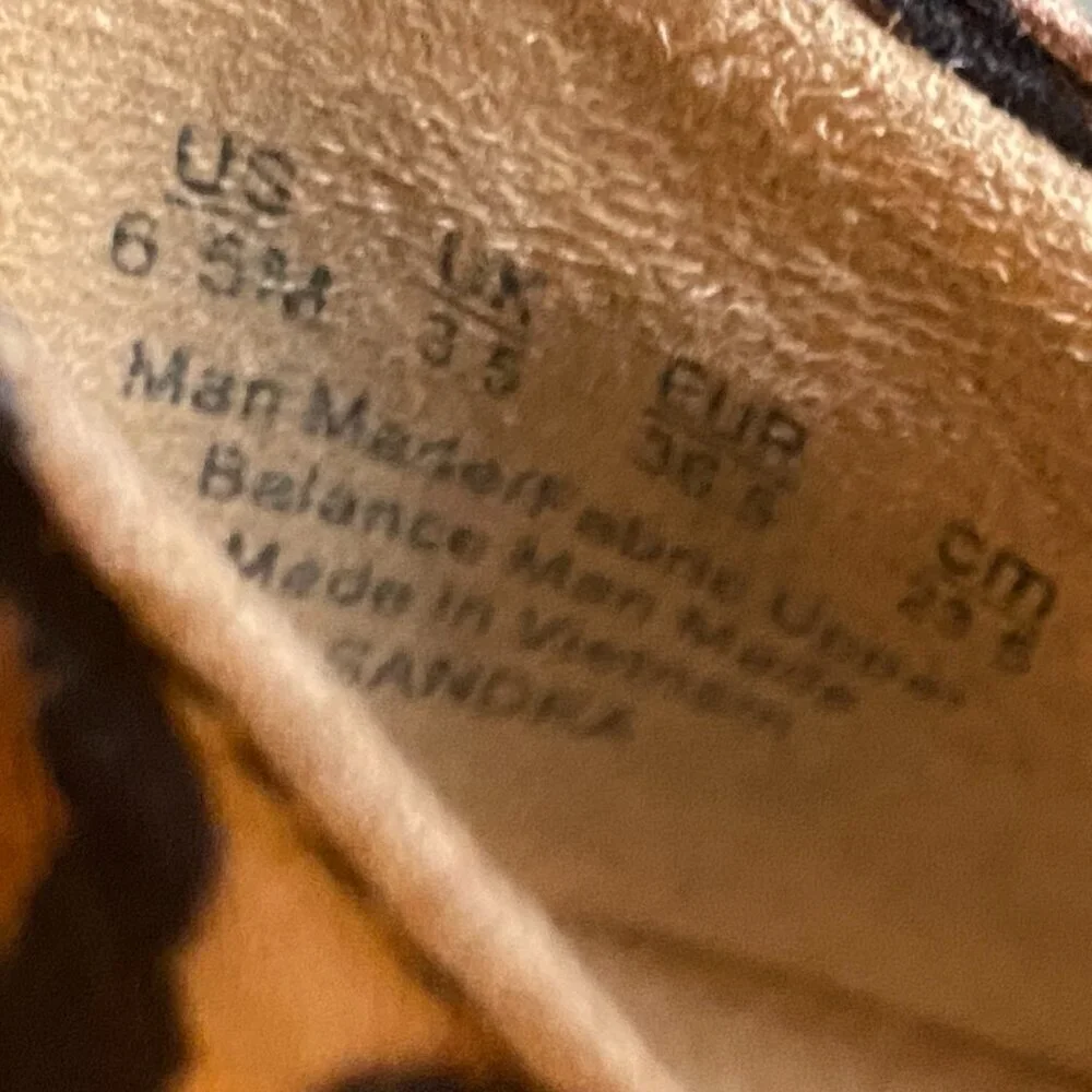 NATURALIZER Sandra Black Leopard Wedge‎ Shoes Women 6-1/2M #268M